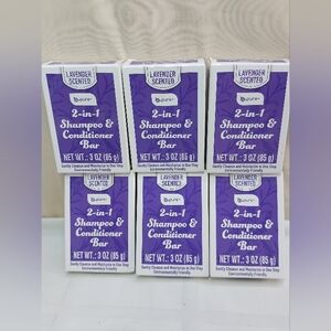Lot Of 6-B-Pure 2in1 Shampoo Conditioner Bars 3oz / Lavender